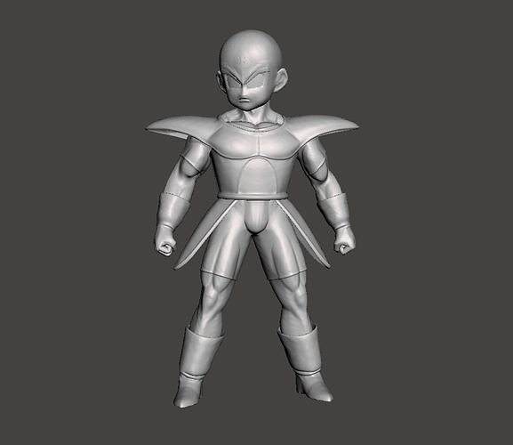 Krillin Saiyan Armor 3D MOdel 3D print model