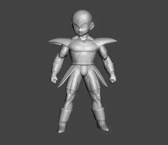 Krillin Saiyan Armor 3D MOdel