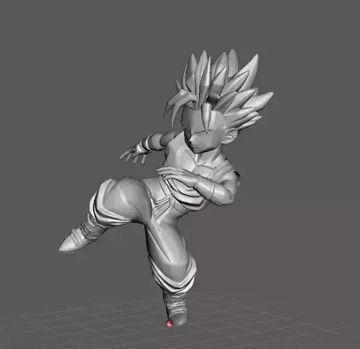 Little Trunks Saiyan 3D Model