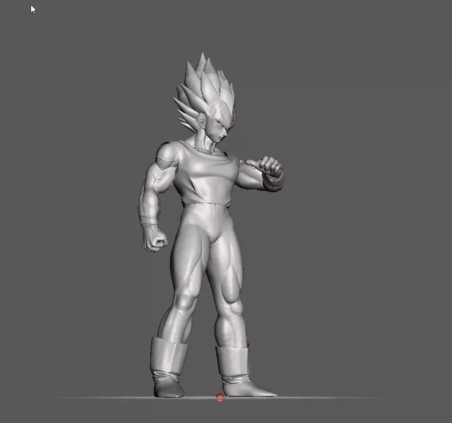 Majin Vegeta 3D Model 3D print model_0