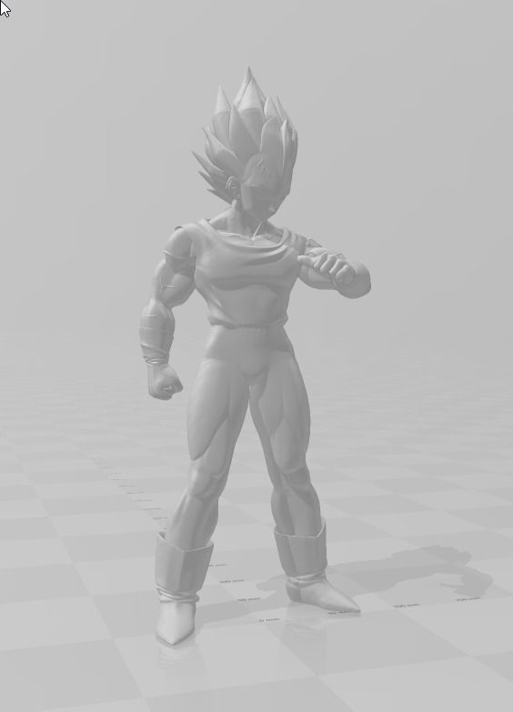 Majin Vegeta 3D Model 3D print model_2