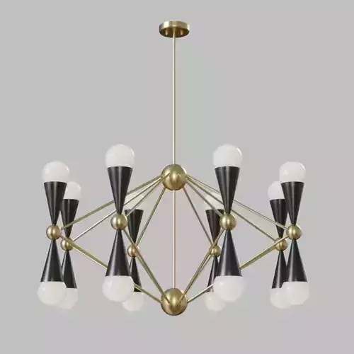 Light Sputnik Crosby 16 Chandeliert