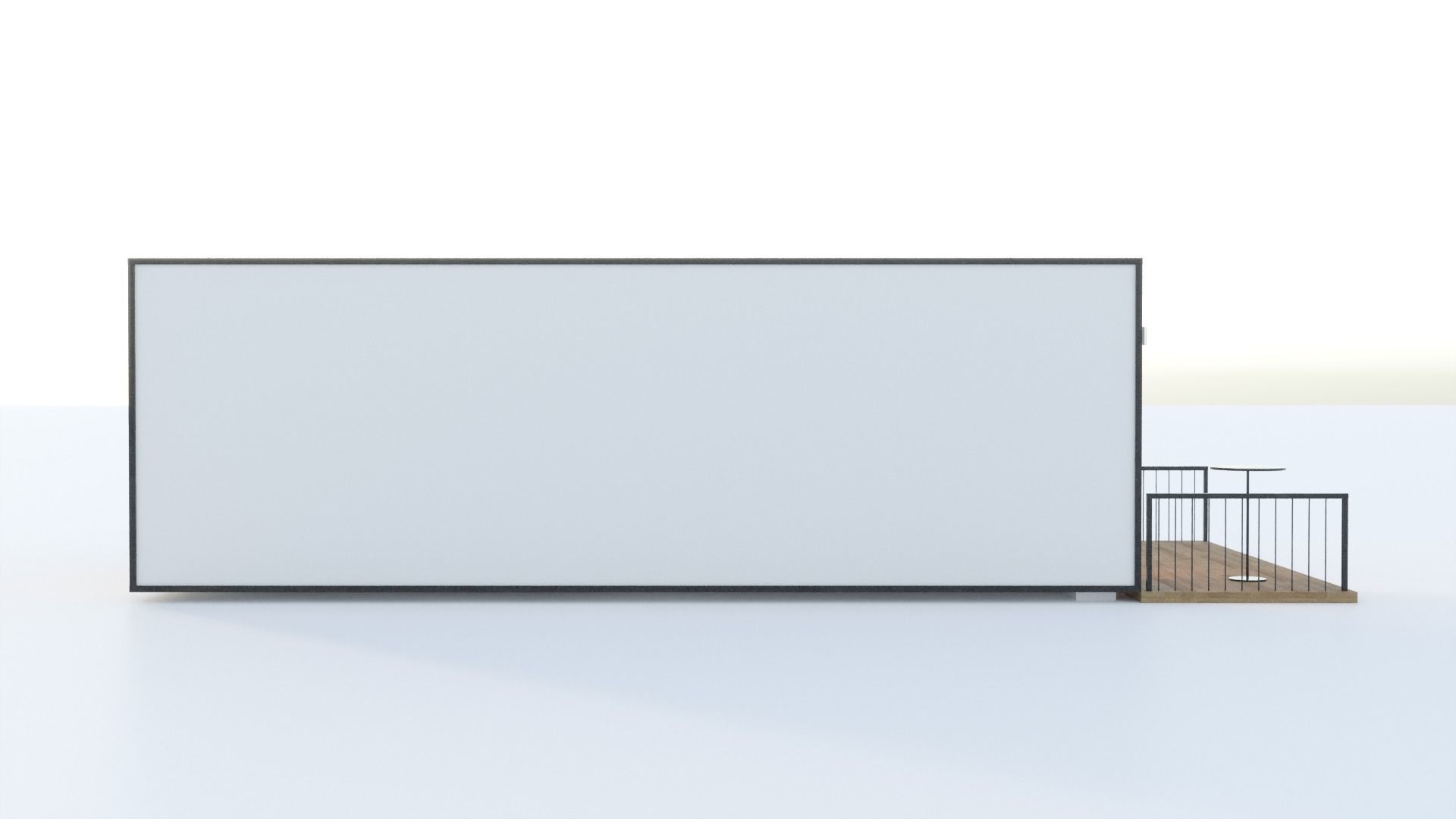 Module house post office 3D model_7