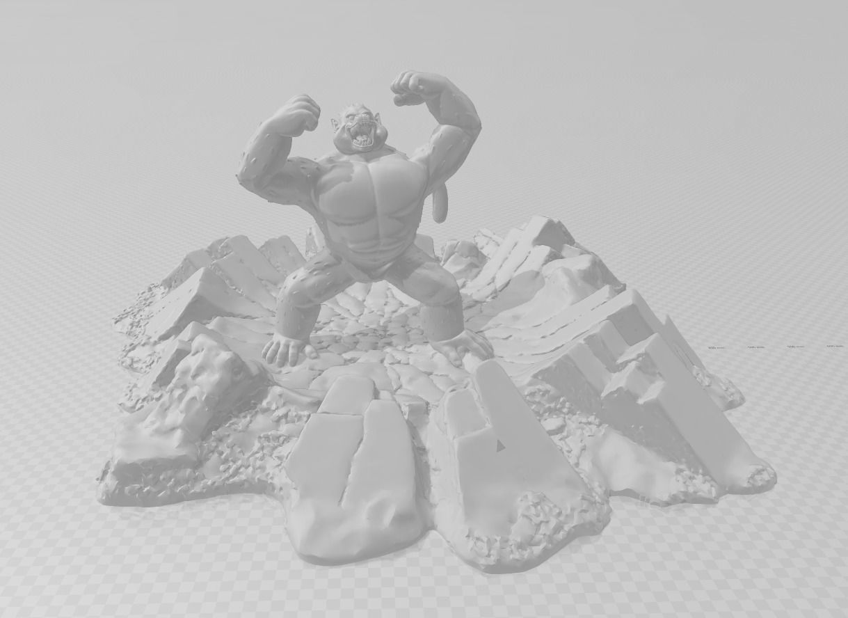 Oozaru Songohan 3D Model 3D print model_2