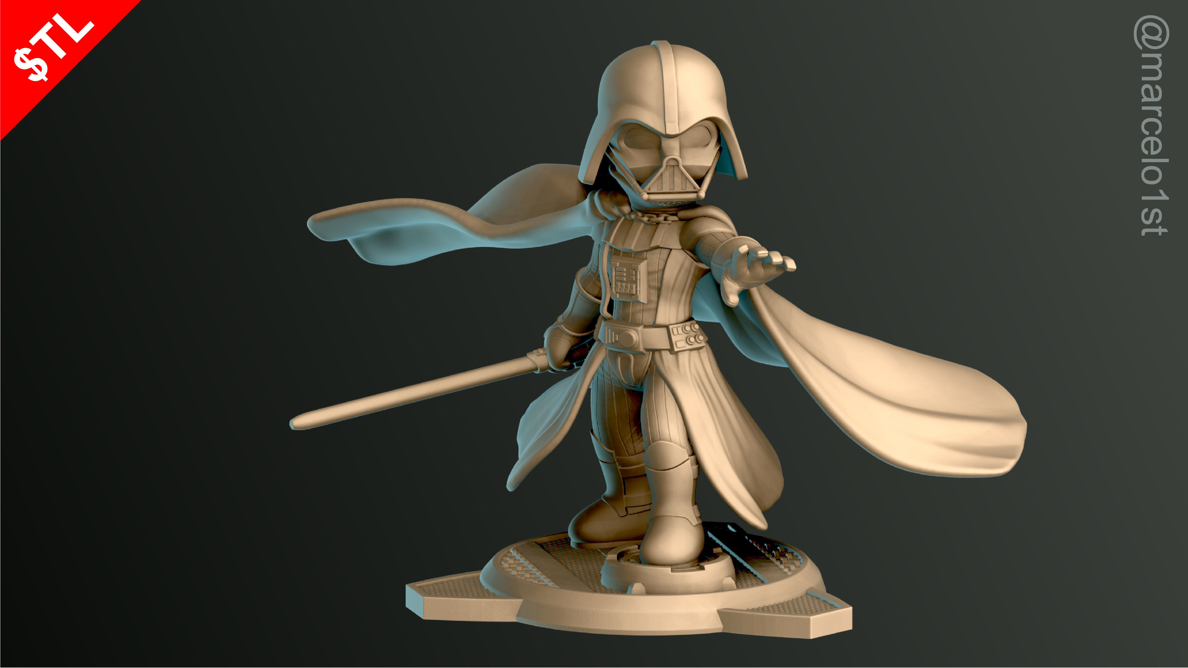 SIMPLES - Darth Vader 3D print model_15