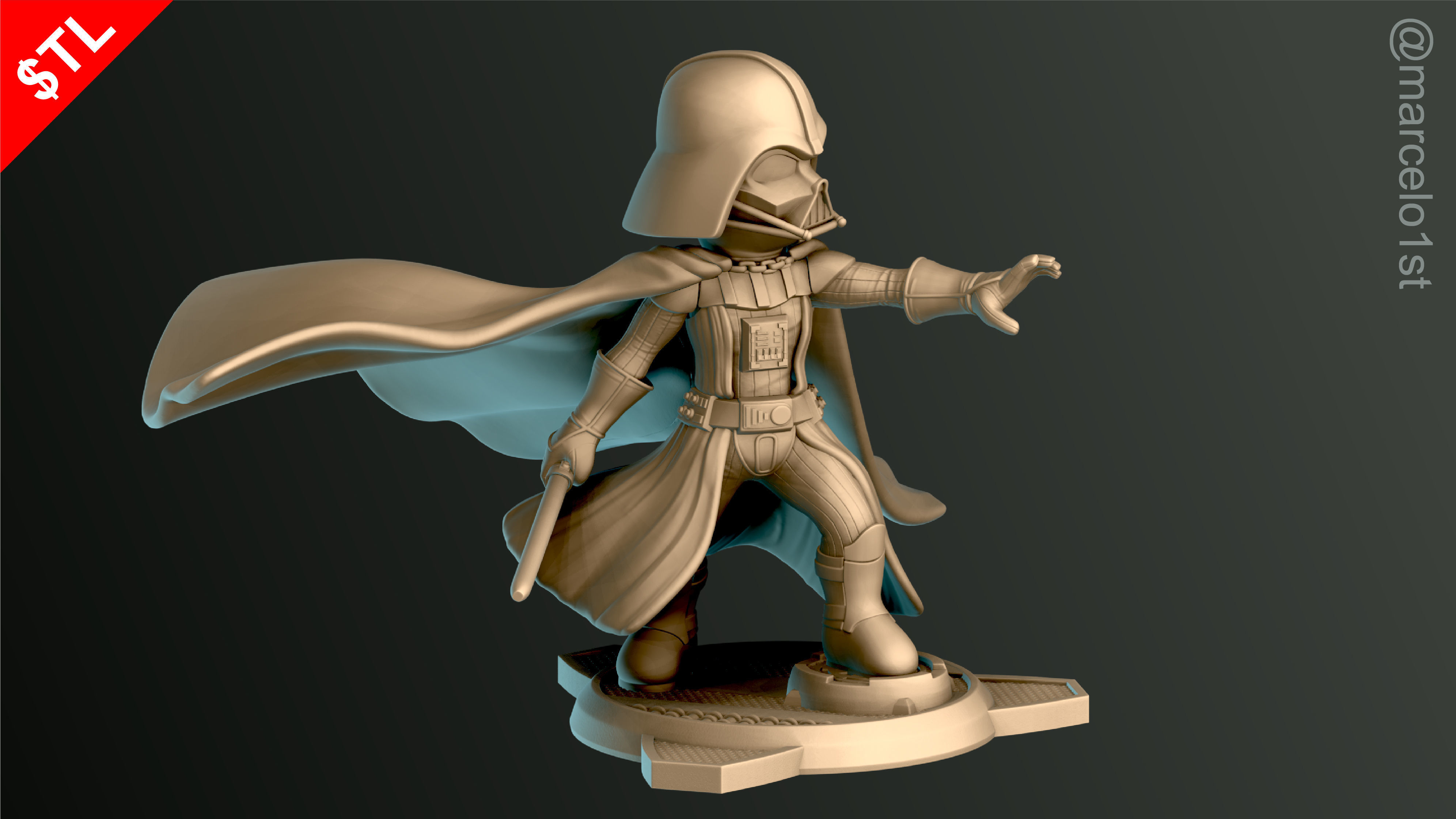 SIMPLES - Darth Vader 3D print model_2
