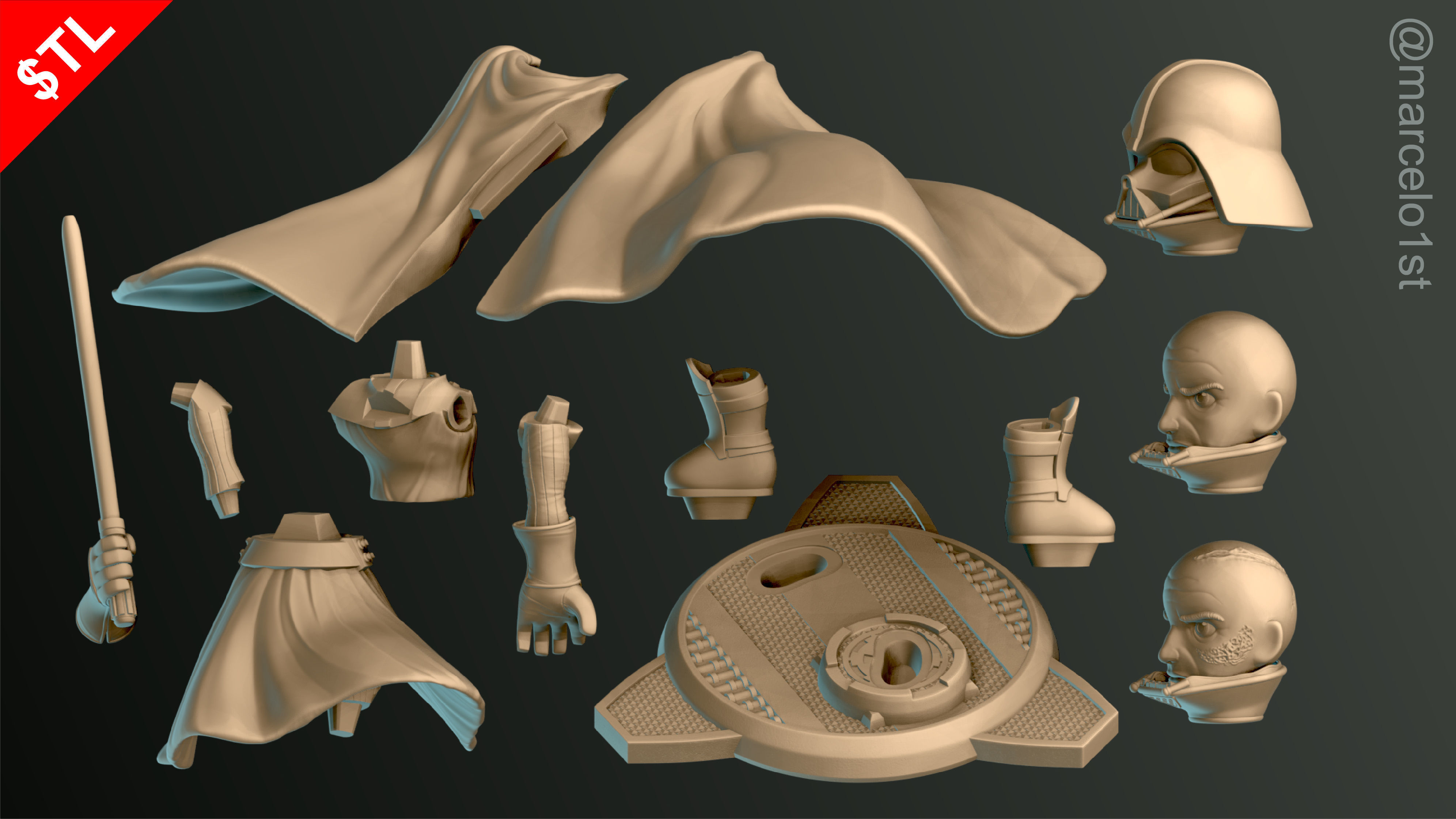 SIMPLES - Darth Vader 3D print model_21