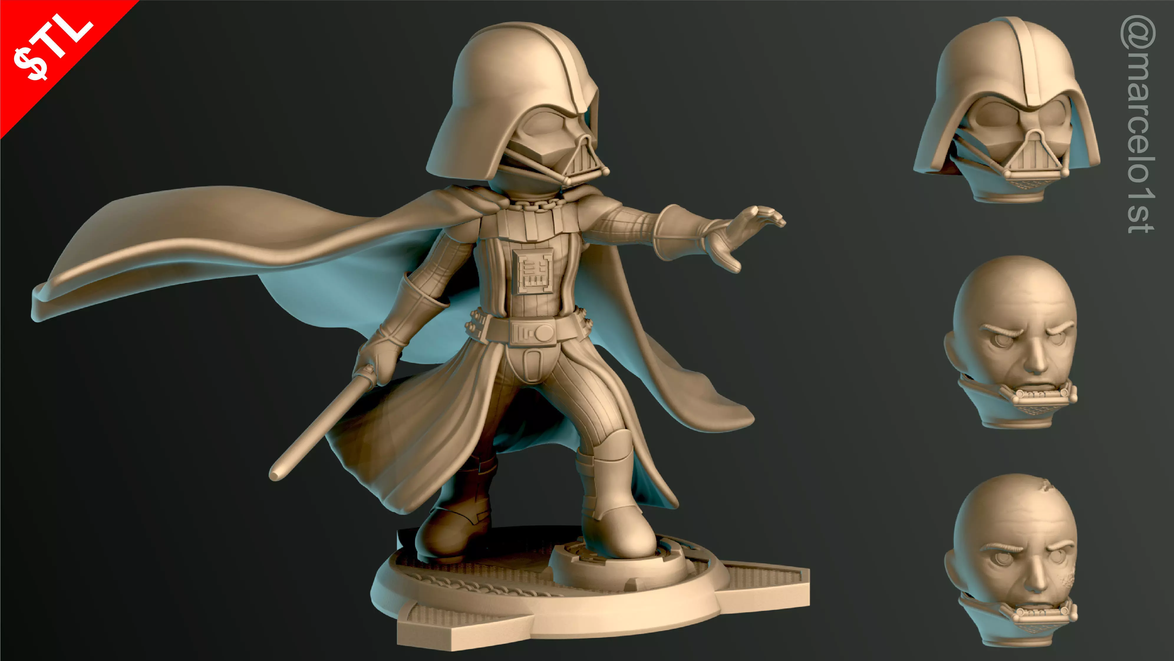 SIMPLES - Darth Vader 3D print model_0