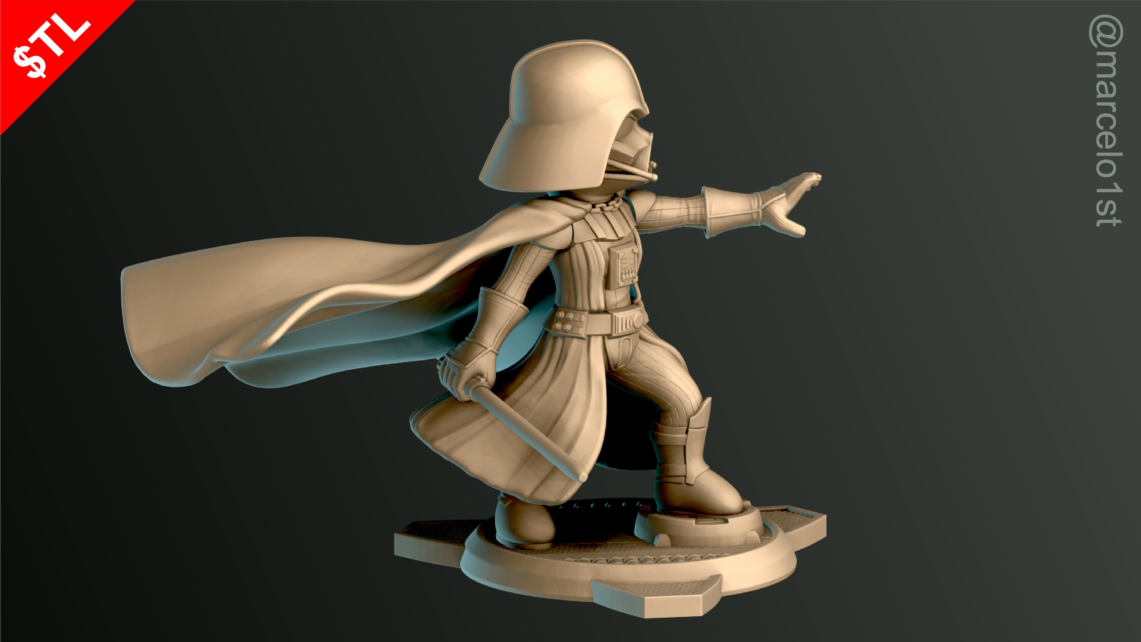 SIMPLES - Darth Vader 3D print model_4