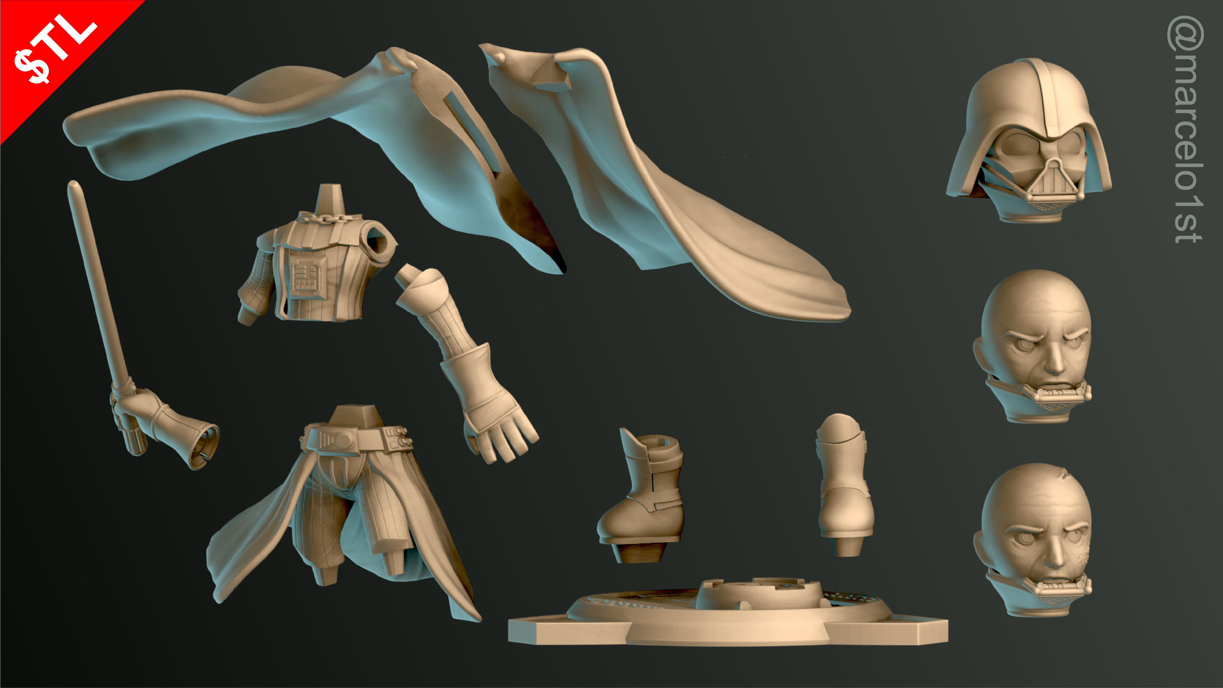 SIMPLES - Darth Vader 3D print model_20