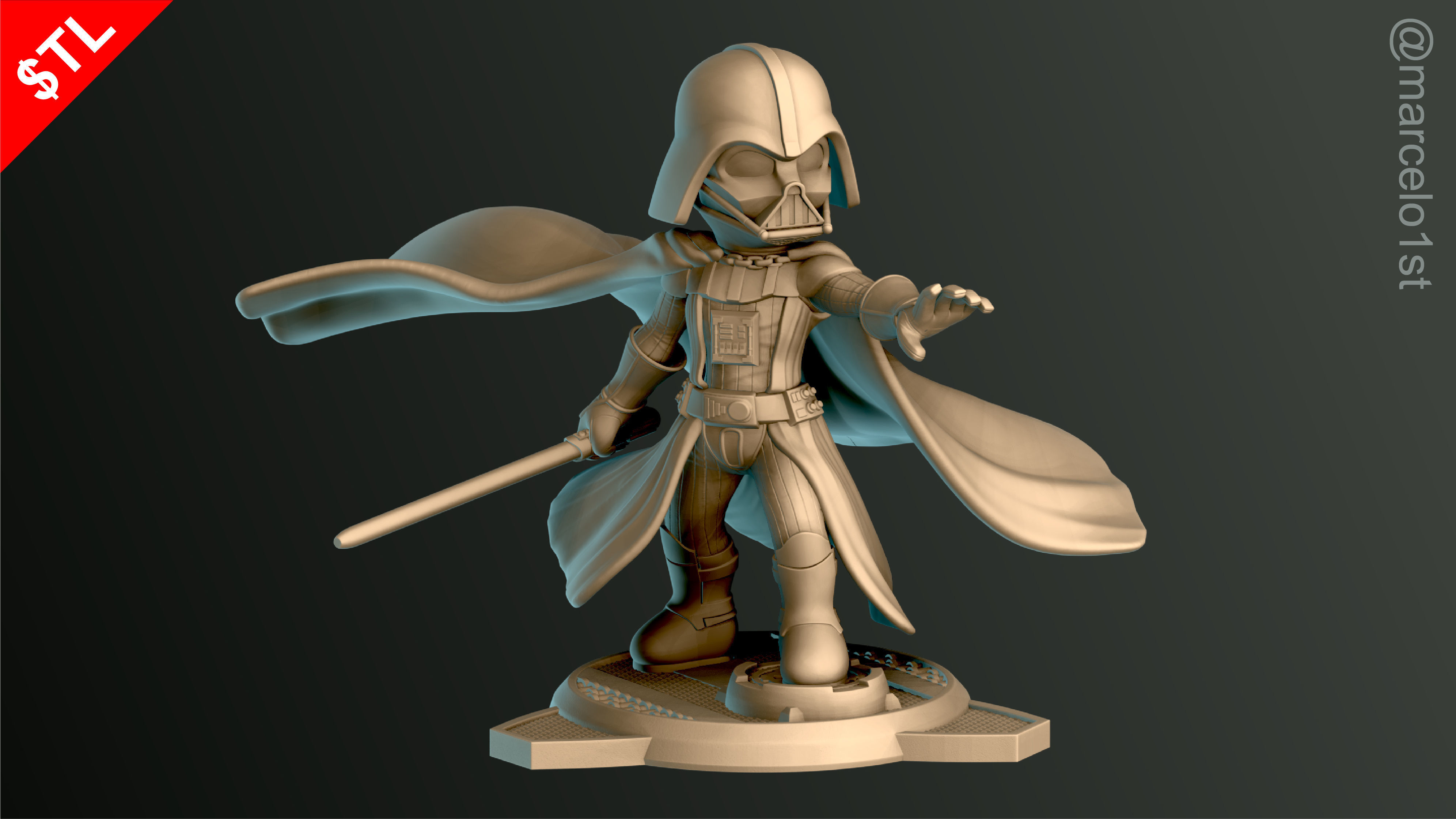 SIMPLES - Darth Vader 3D print model_16