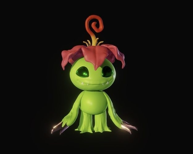 Digimon Palmon figure 3d print 3D print model