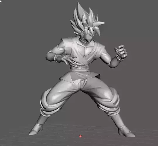 Super Saiyan Rose 3D Model 3D print model