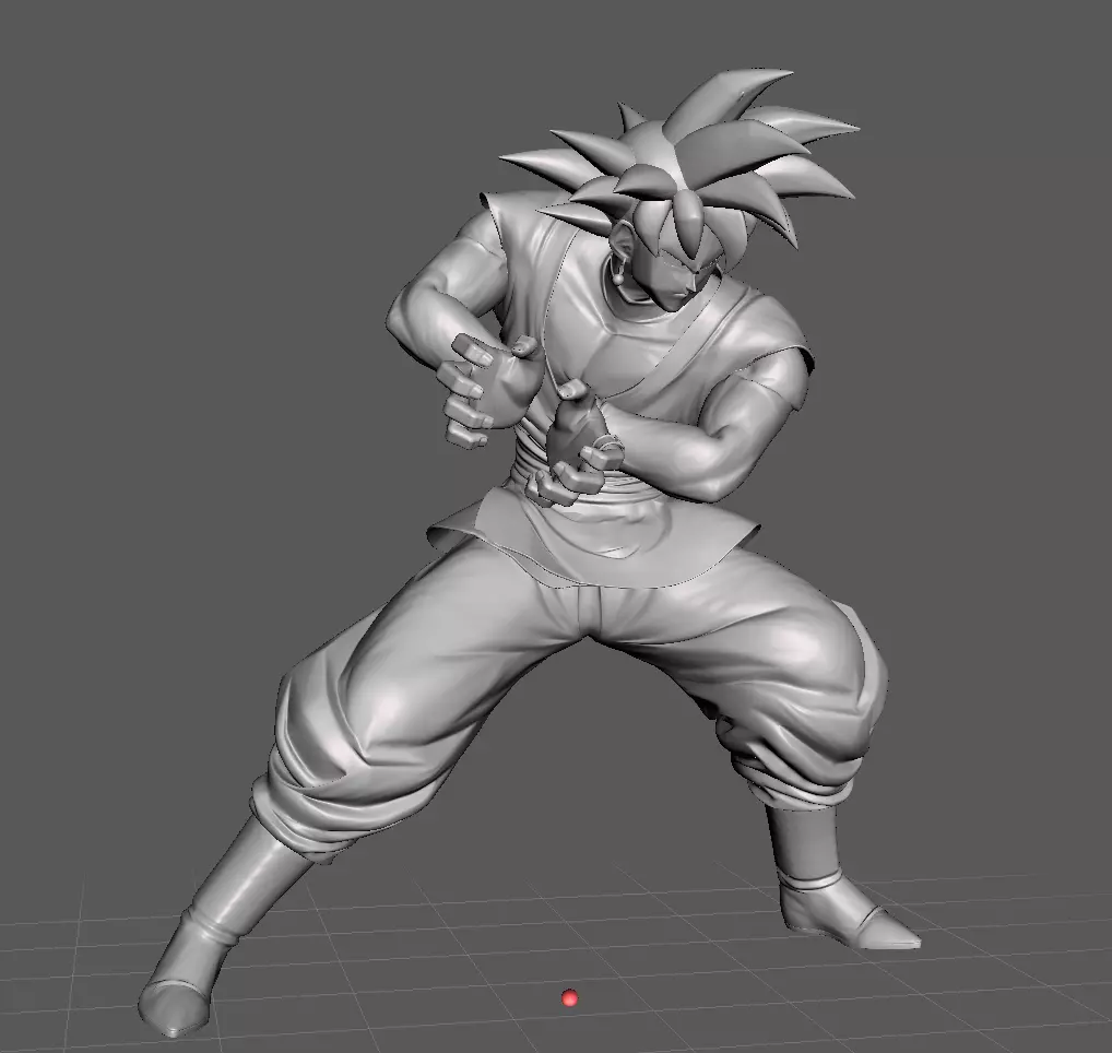 Goku Black 3D Model 3D print model_0