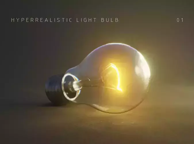 Photorealistic Light Bulb