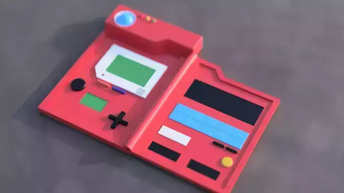 Foldable Pokedex for 3D Printing 3D print model