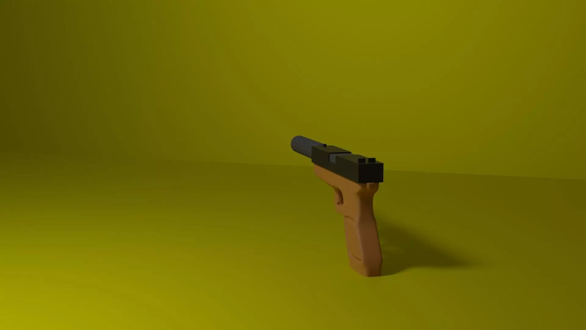glock 18 blender project 3D model_0