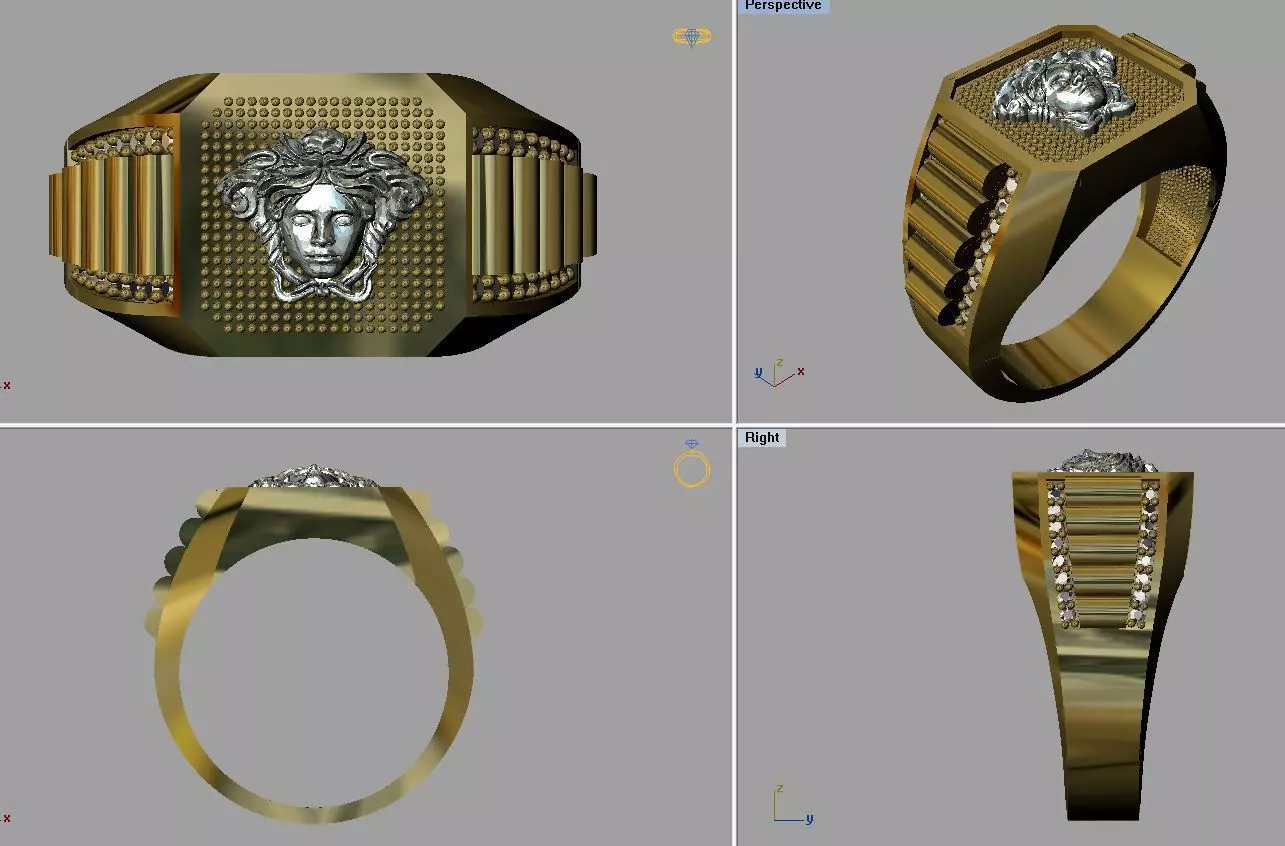Men Ring 3D print model_0