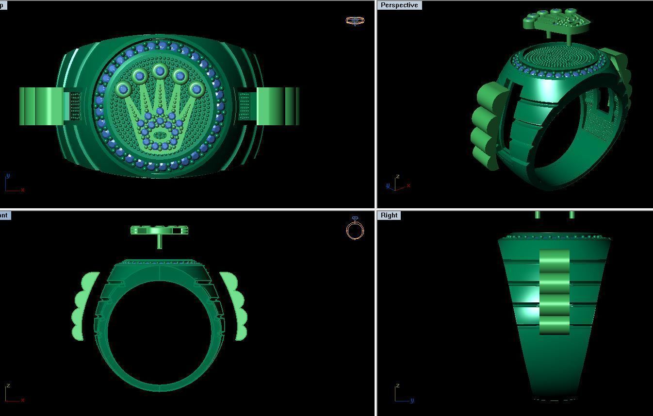 Men  Ring 3D print model_1