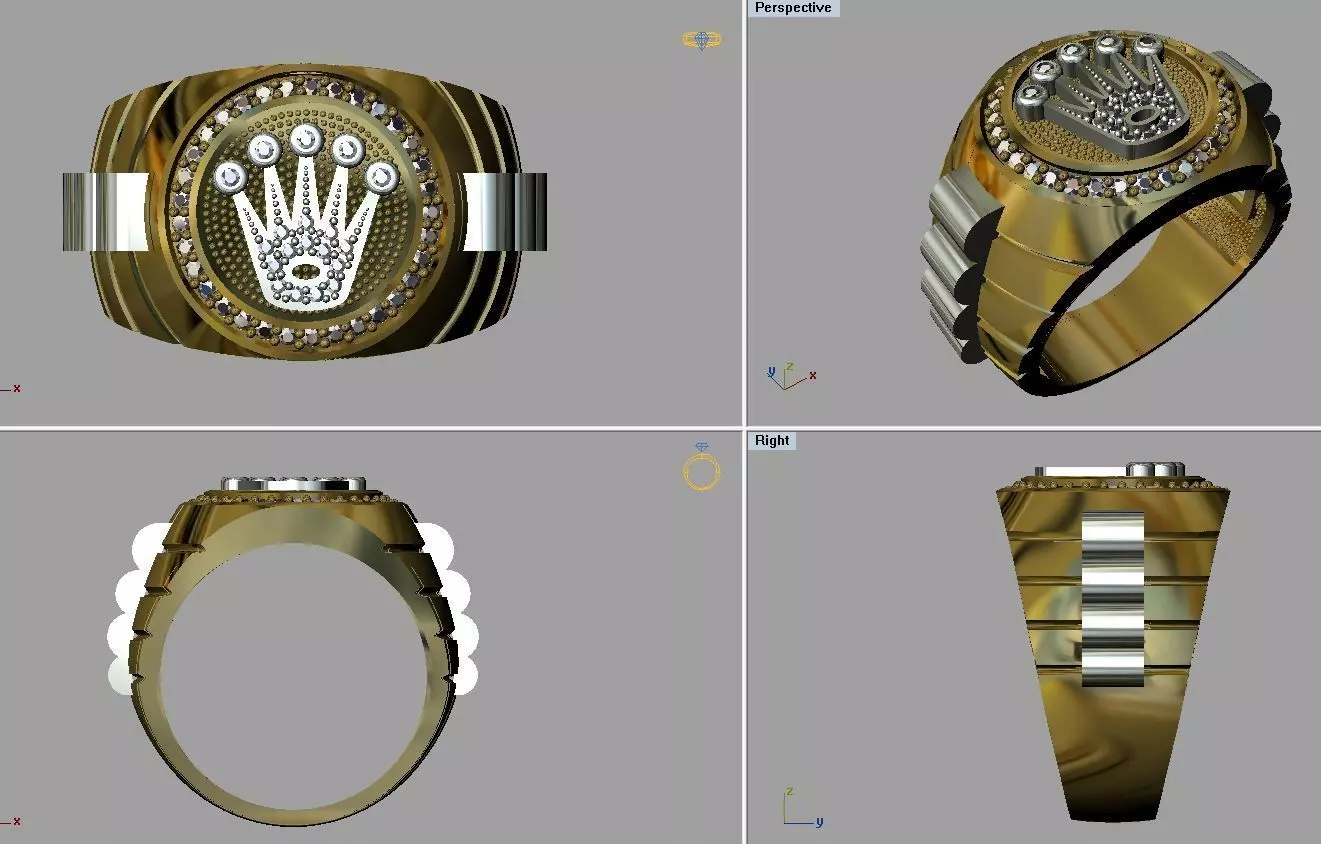 Men  Ring 3D print model_0