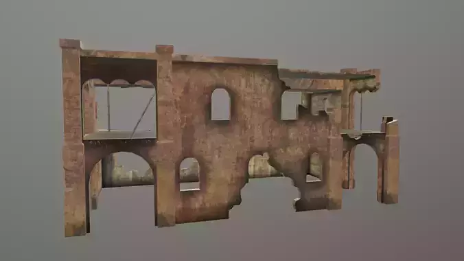 Destroyed Hamam Building