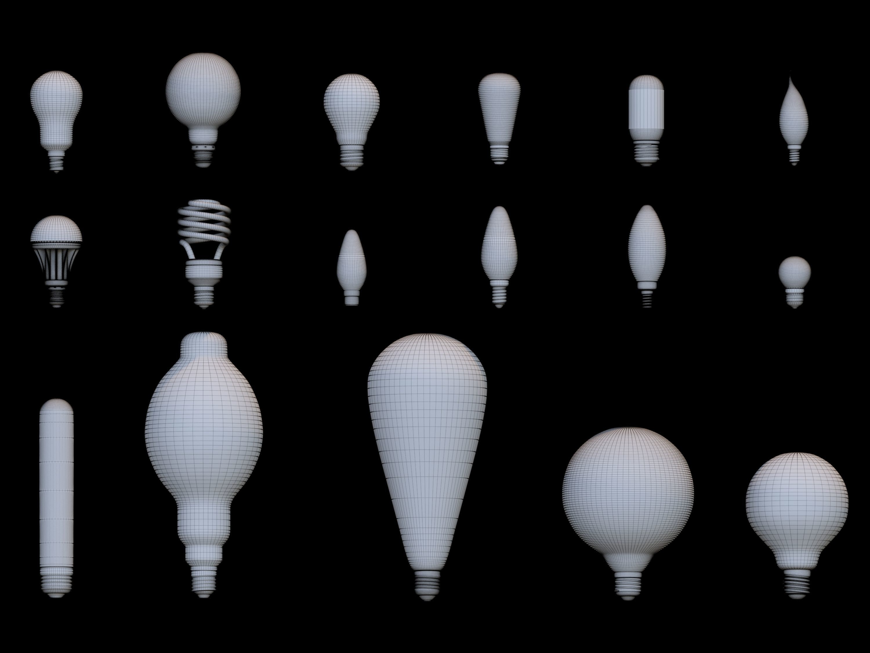 Bulbs Pack 3D model_5