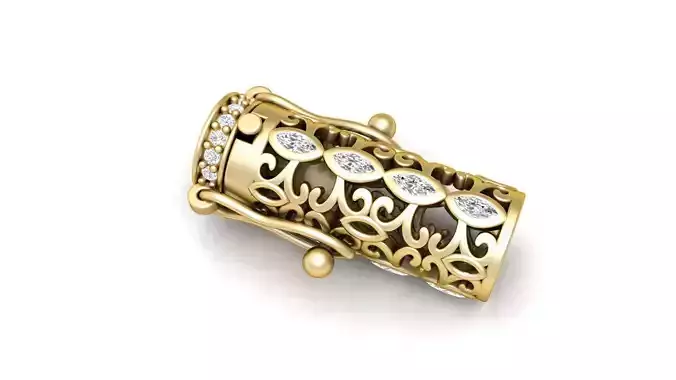8 mm Round Filigree Bracelet Lock Box  