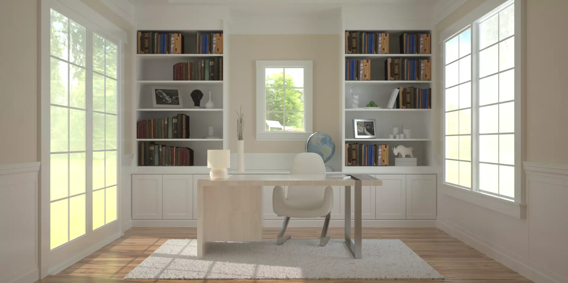 Home Office Room 3D Model 3D model