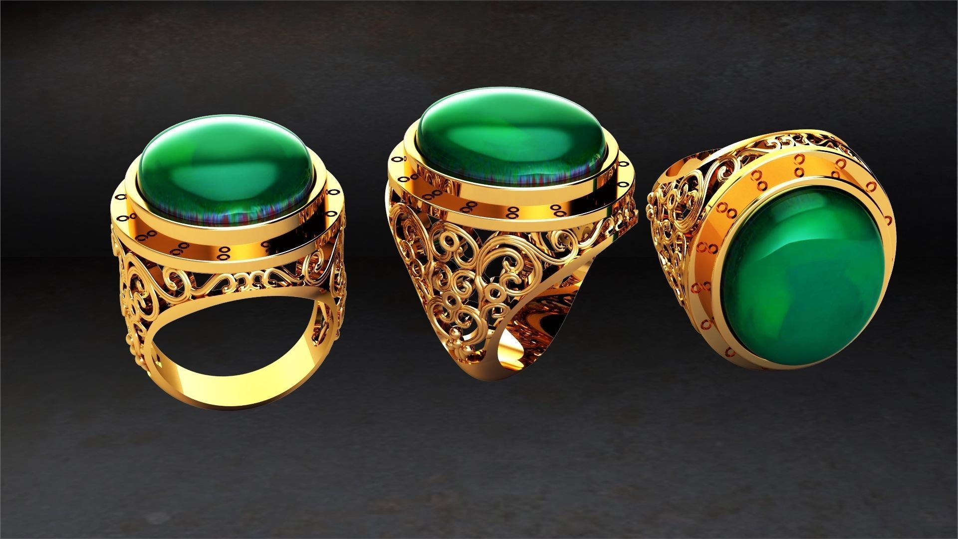 jewelry ring 3D print model_1