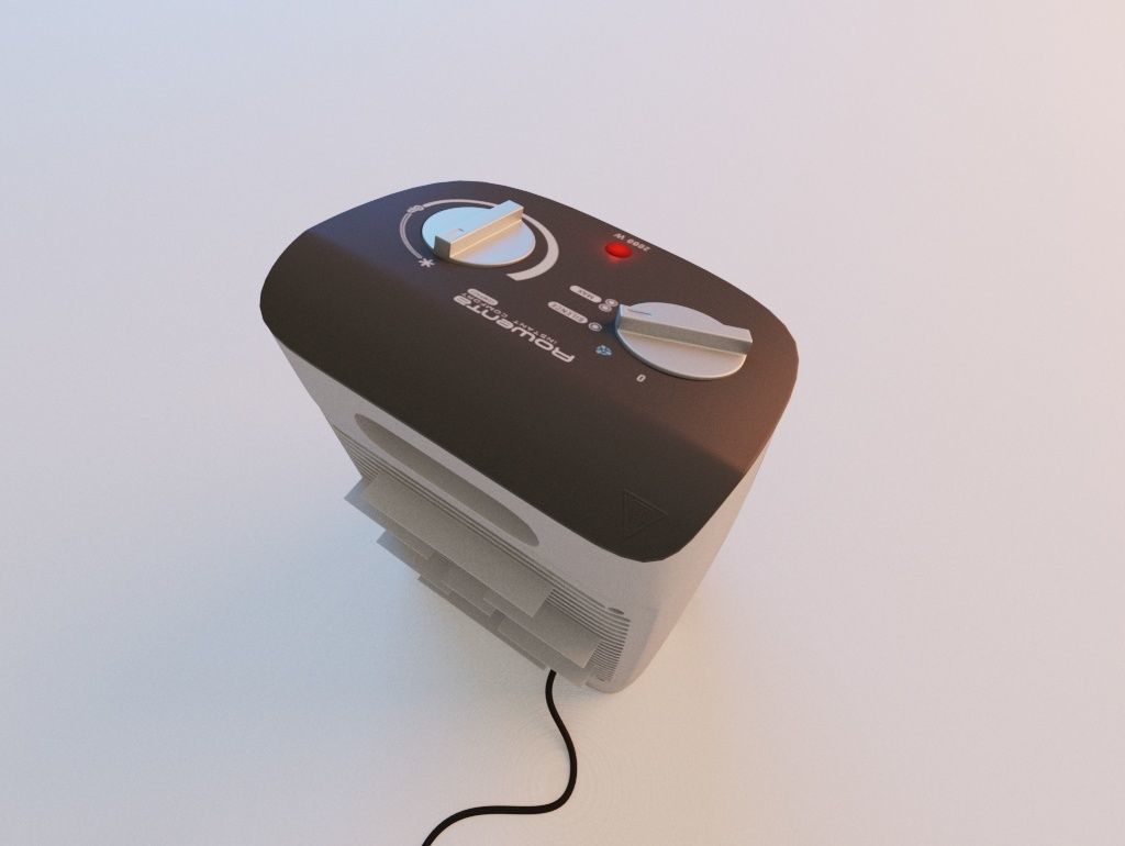 Rowenta Heater Low-poly 3D model_6