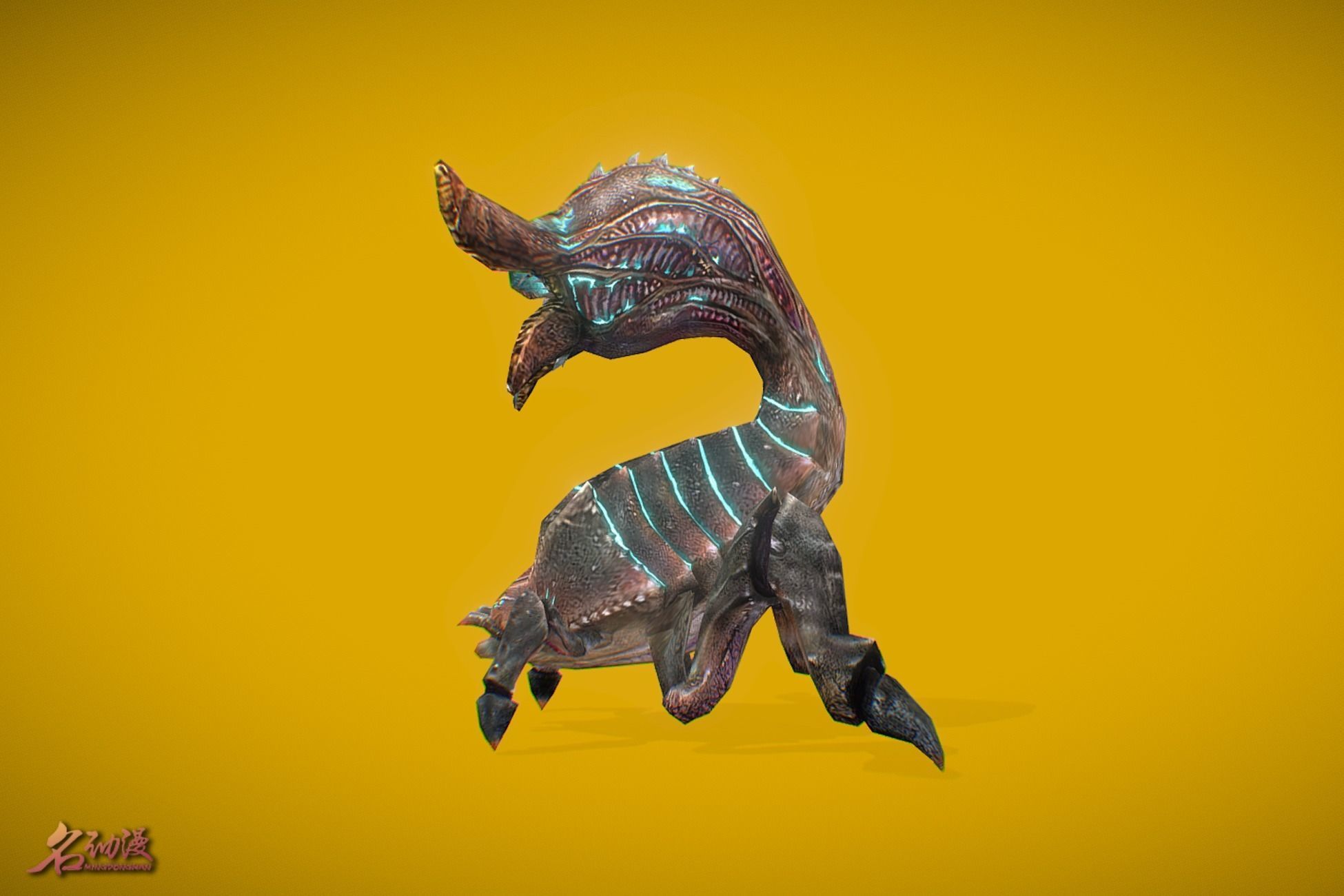 Aliens Spitter Low-poly 3D model_2