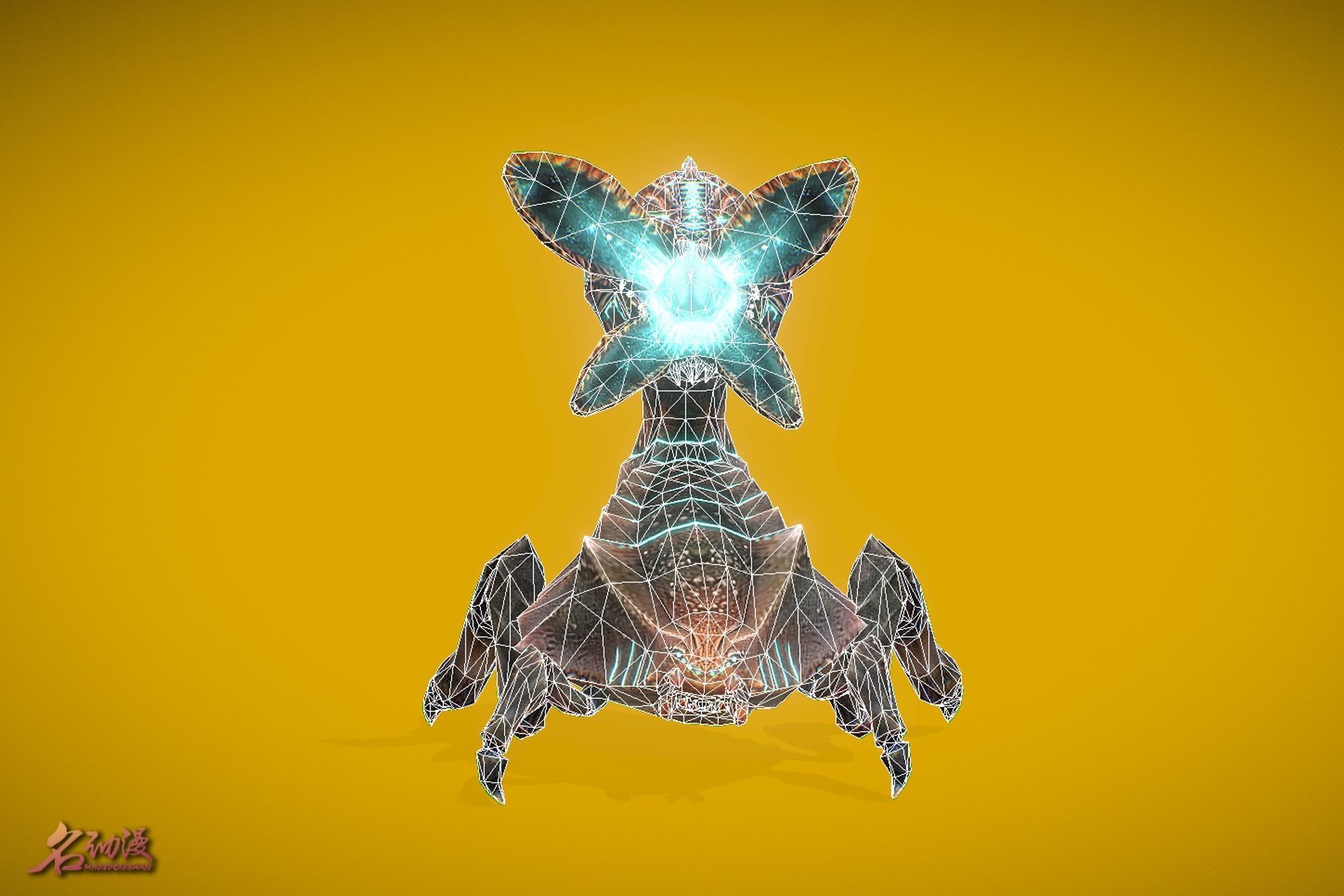 Aliens Spitter Low-poly 3D model_5