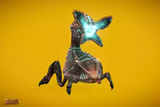 Aliens Spitter Low-poly 3D model