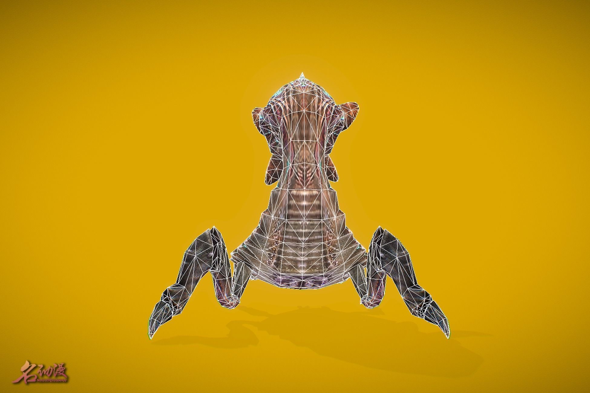 Aliens Spitter Low-poly 3D model_6