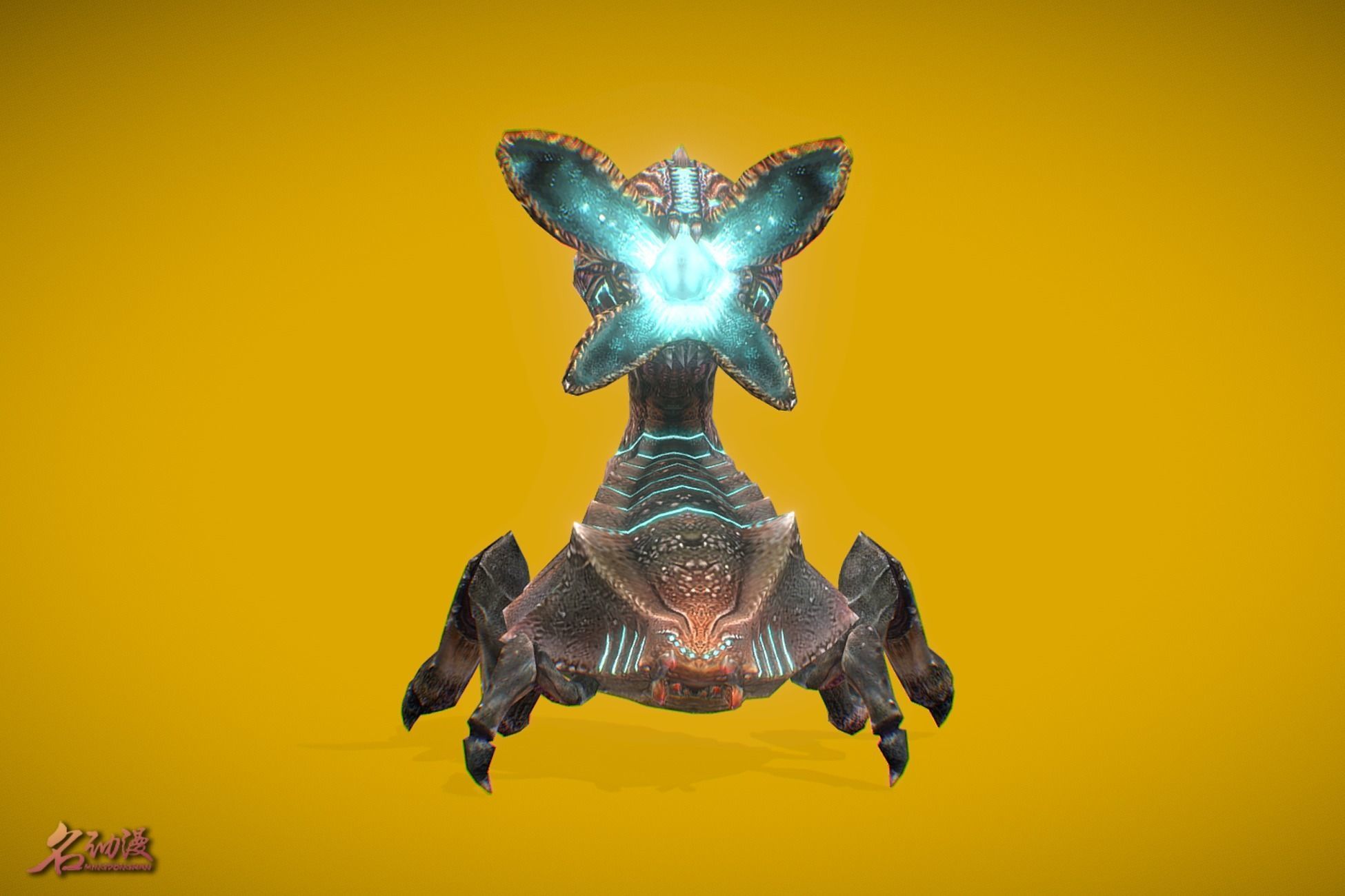 Aliens Spitter Low-poly 3D model_1