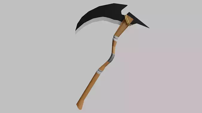 Sickle low poly axe