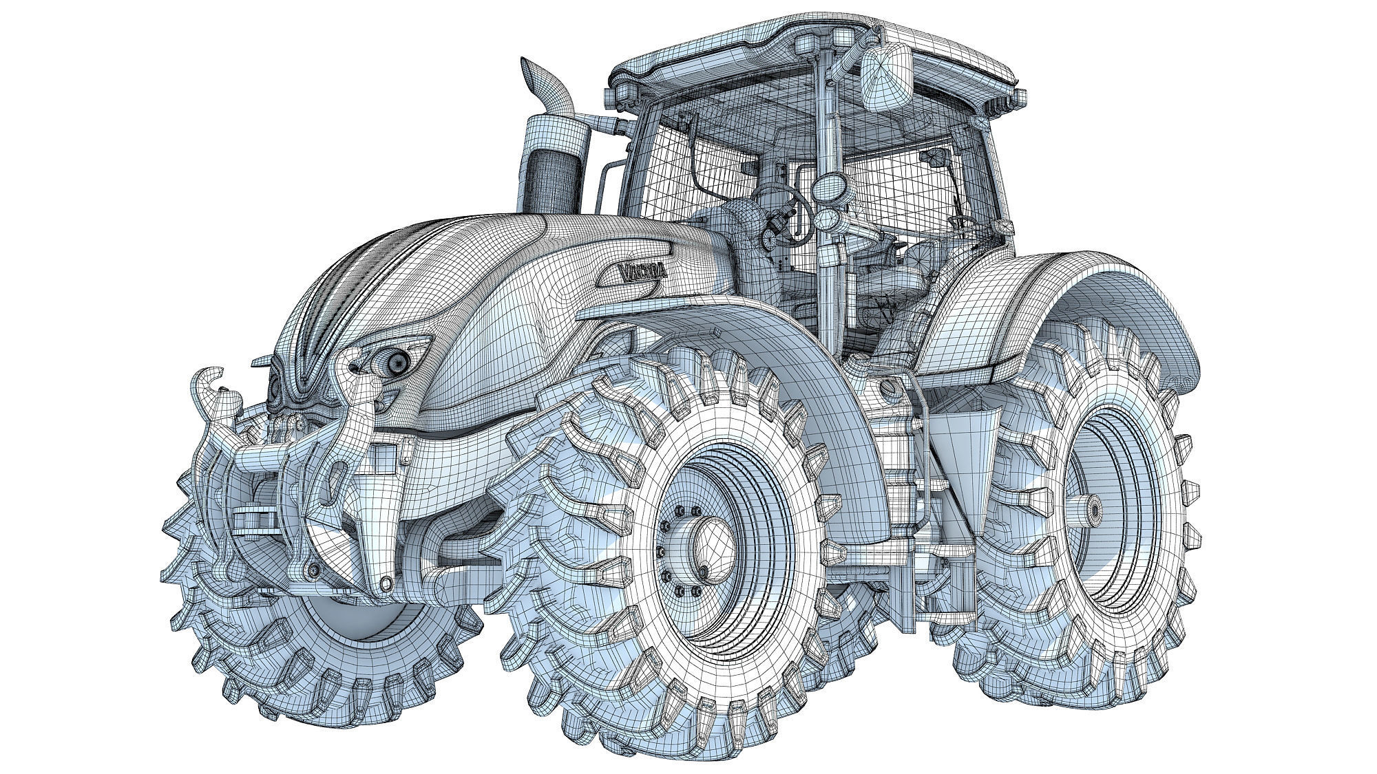 Valtra Tractor 3D 3D model_16
