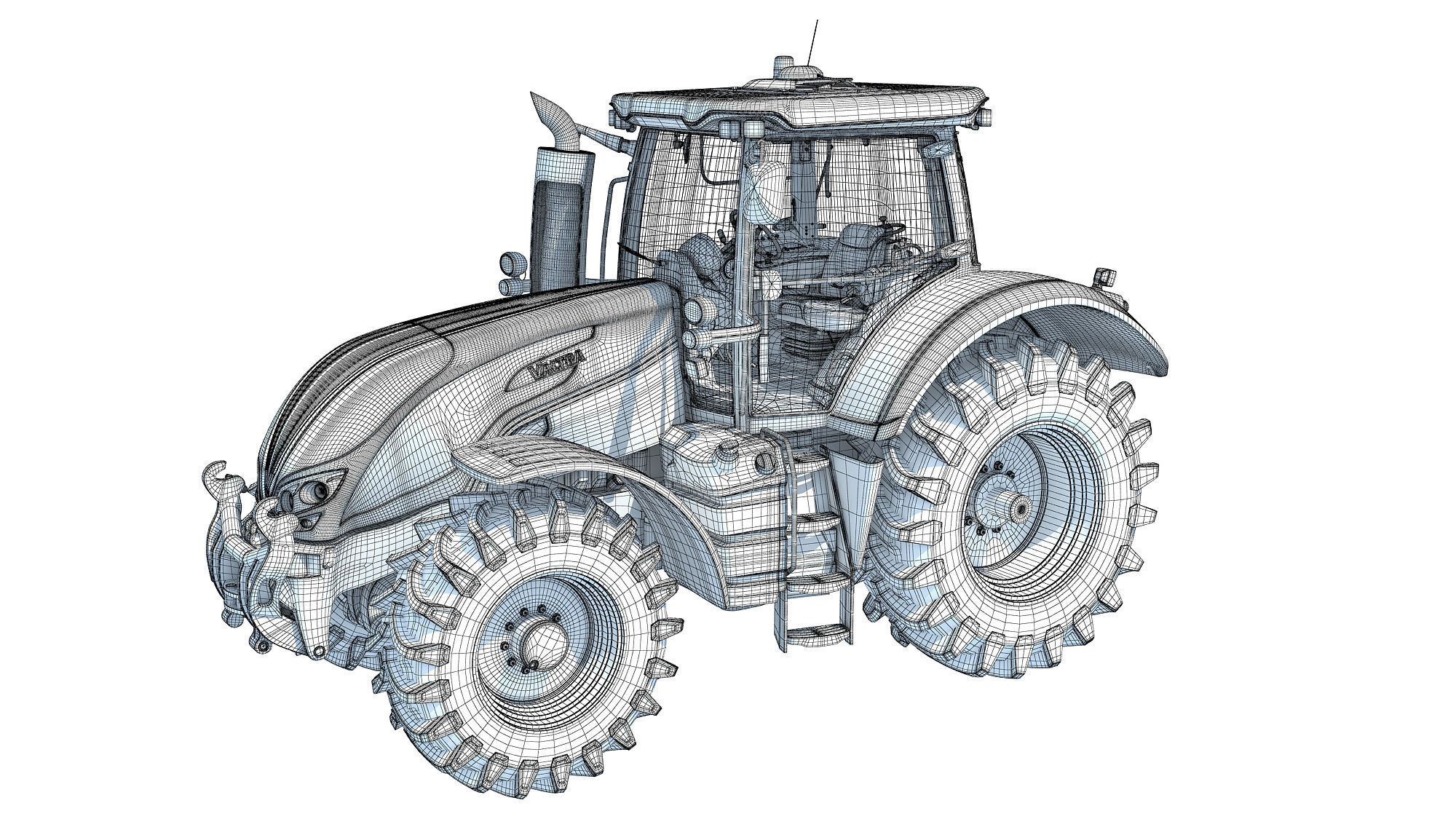 Valtra Tractor 3D 3D model_19