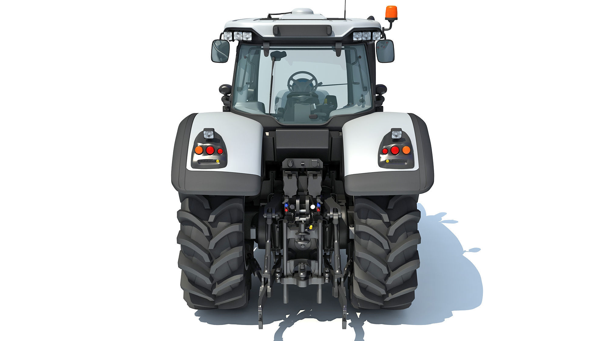 Valtra Tractor 3D 3D model_4