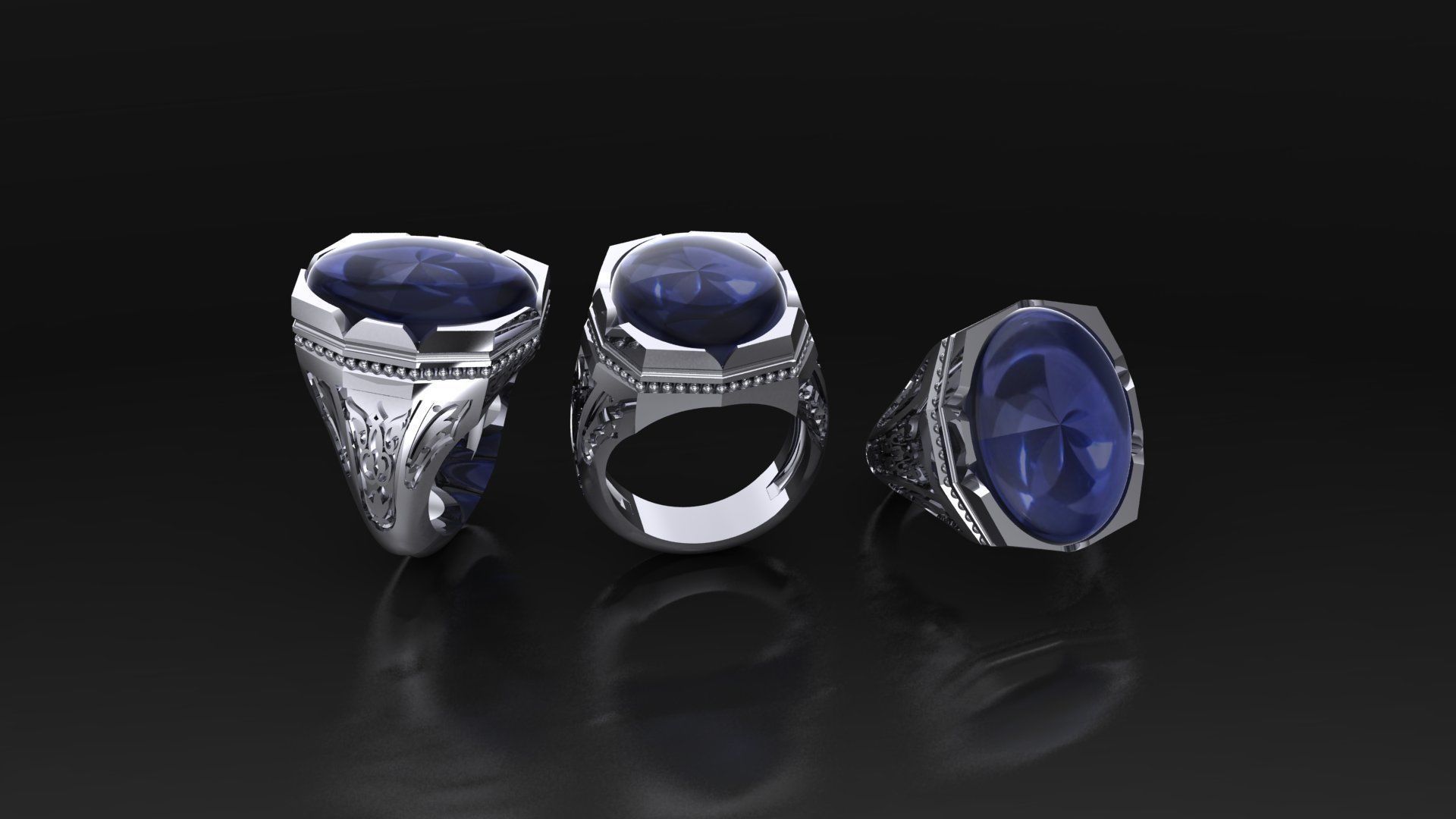 3d jewelry ring 3D print model_13