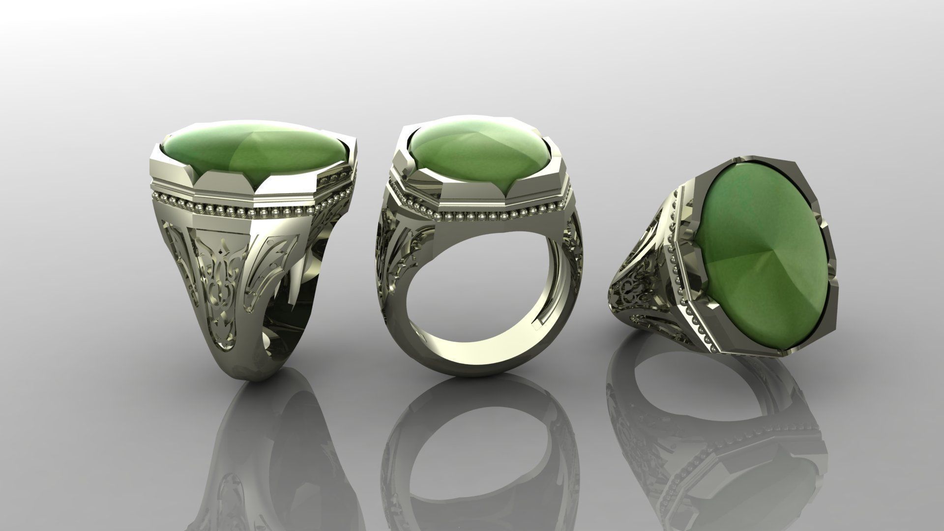 3d jewelry ring 3D print model_3