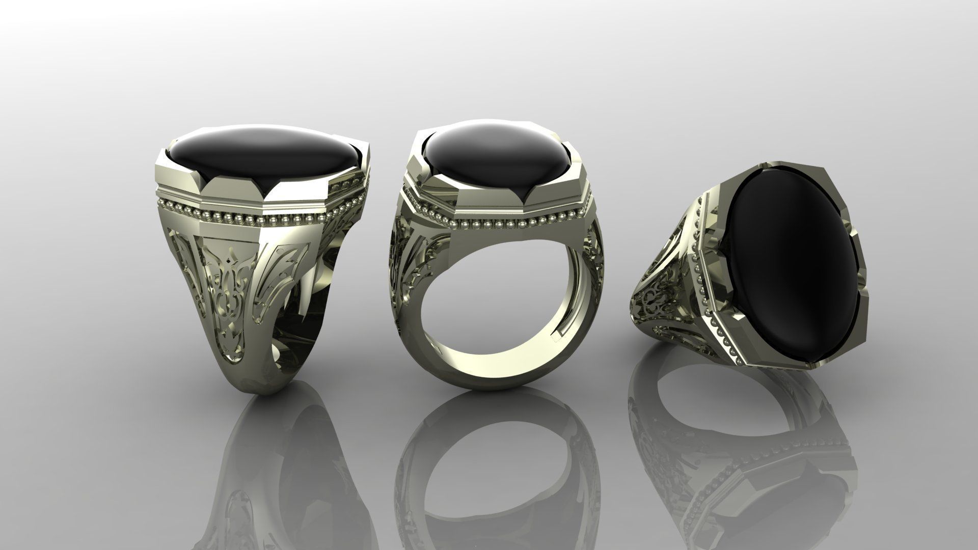 3d jewelry ring 3D print model_2