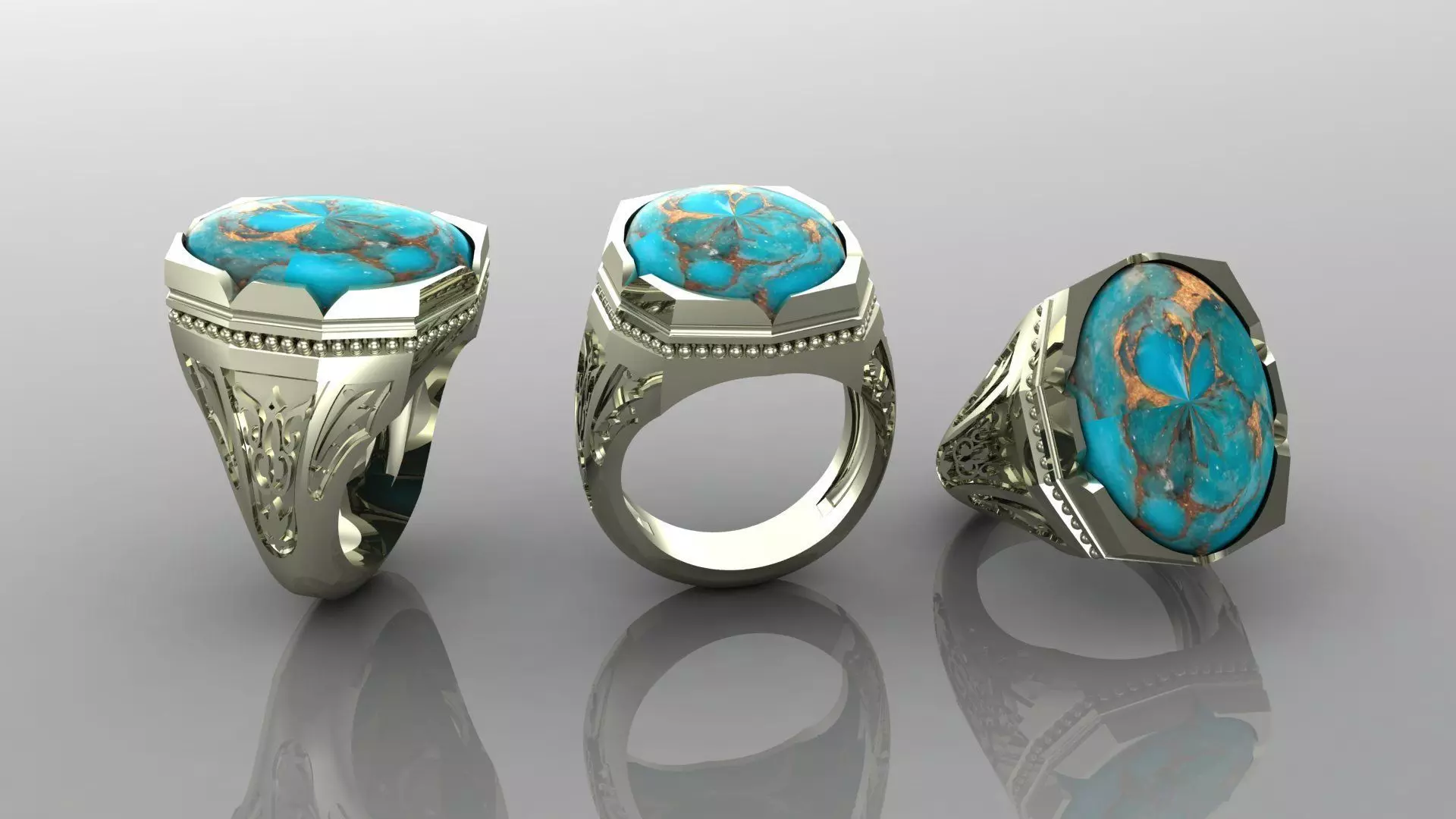 3d jewelry ring 3D print model_0