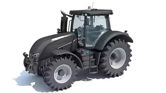 Black Tractor 3D model