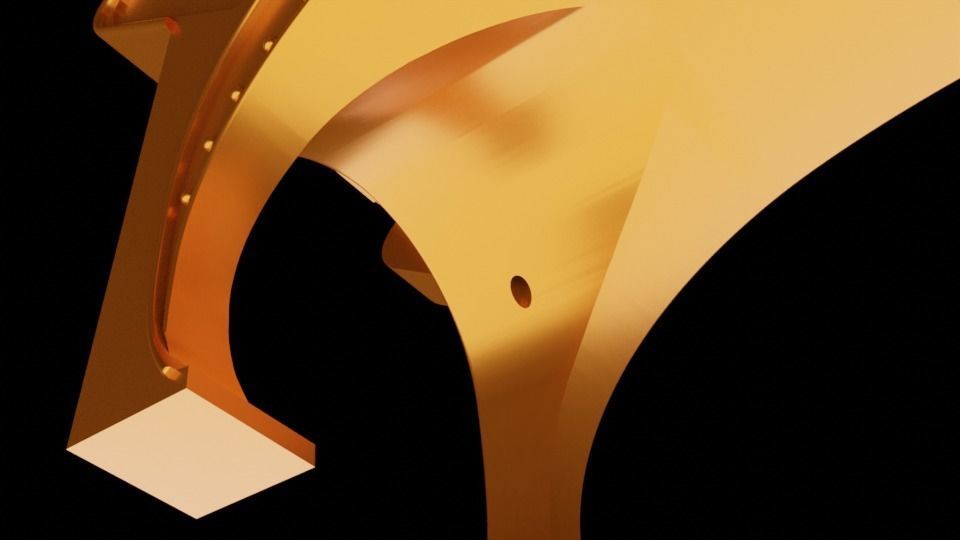 Jabbas Throne Room - Set 2b - Grill 1-6 scale Hottoys 3D print model_21