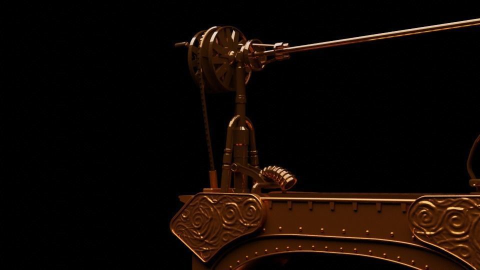 Jabbas Throne Room - Set 2b - Grill 1-6 scale Hottoys 3D print model_12