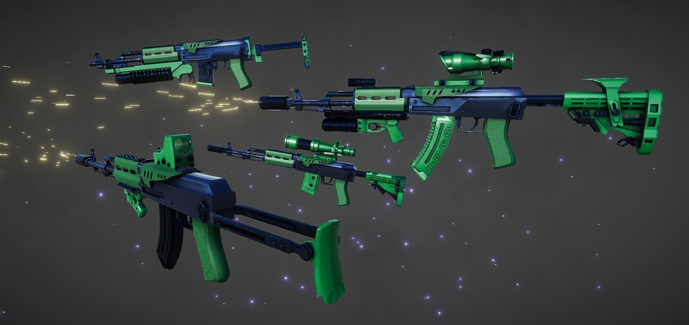 Guns Maker Low-poly 3D model_2