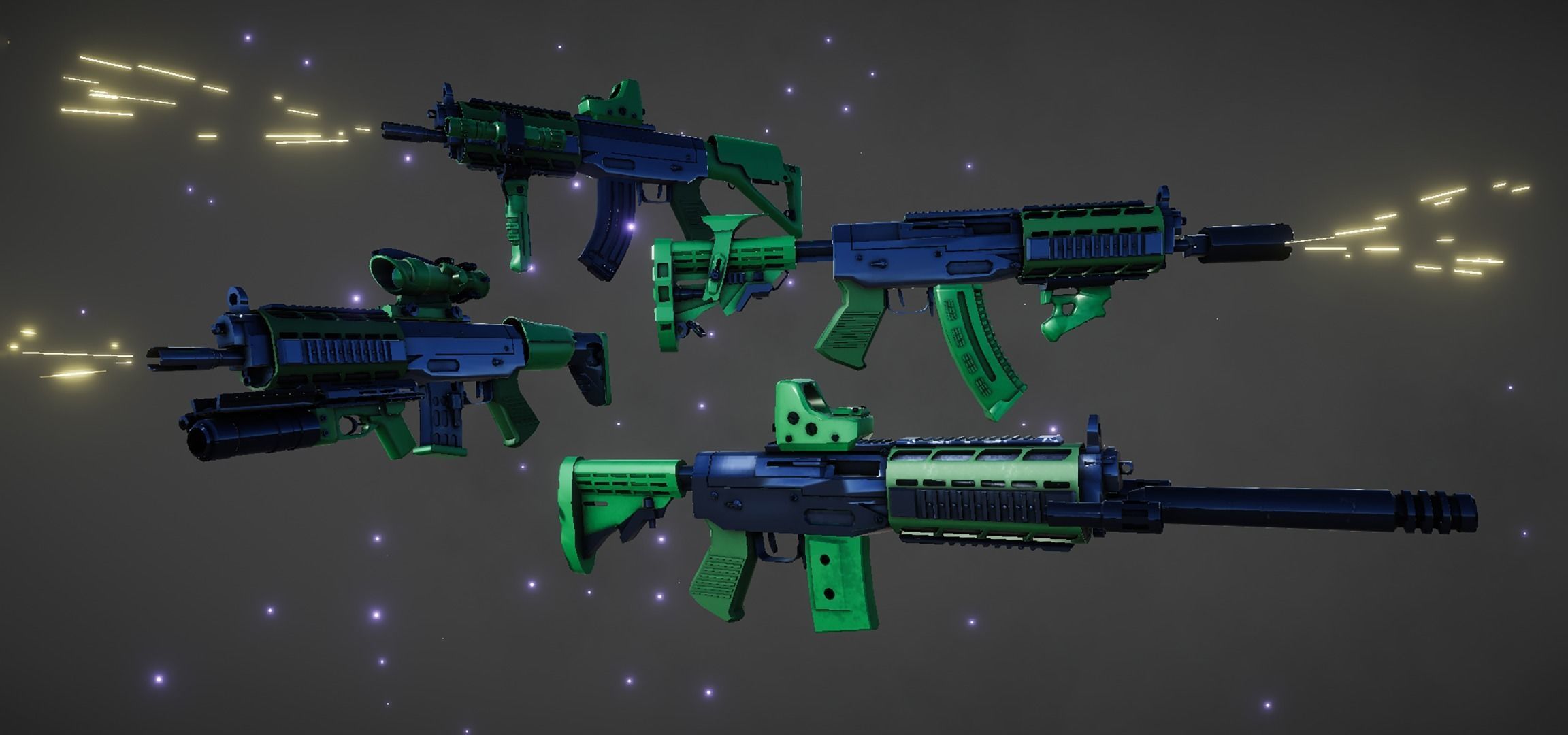 Guns Maker Low-poly 3D model_4