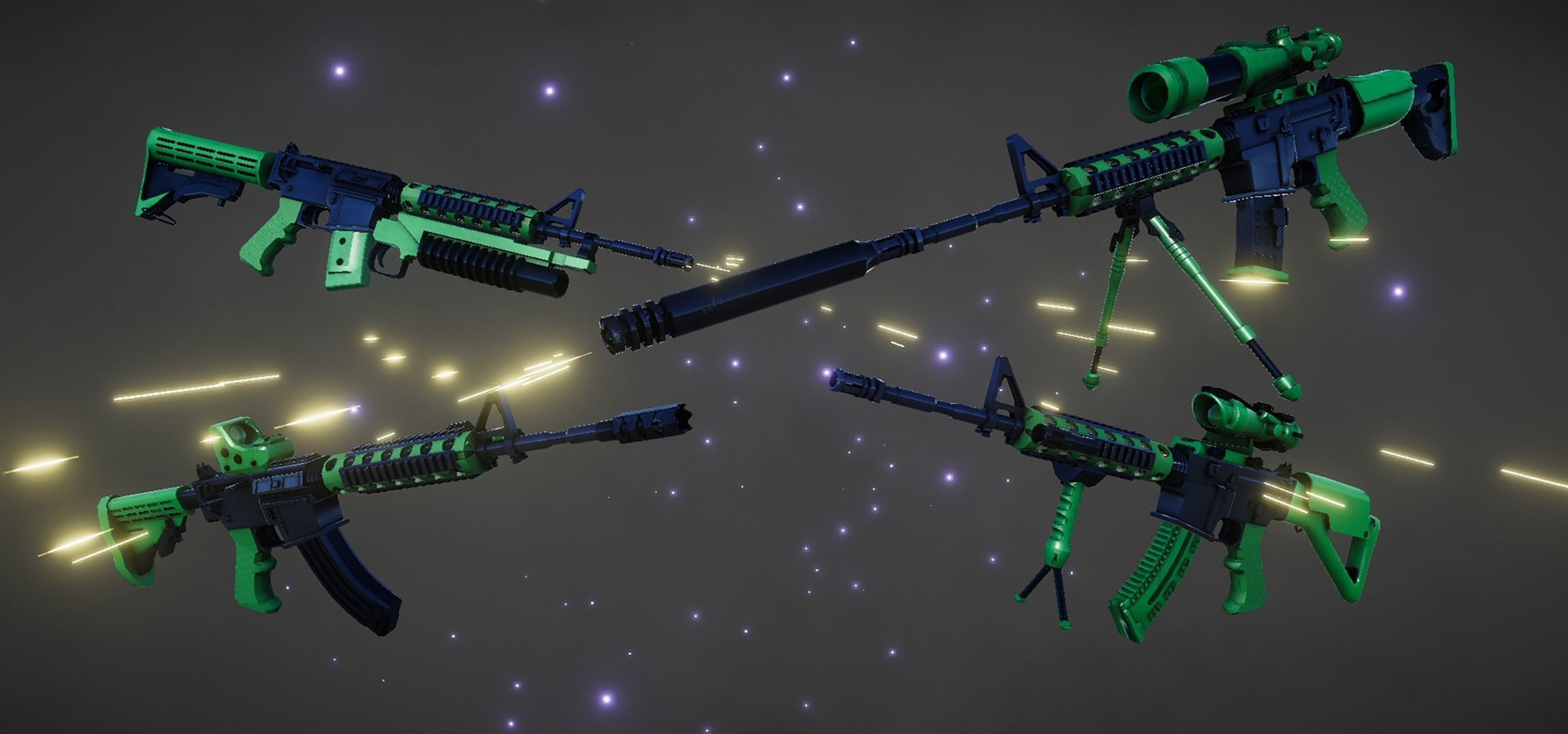 Guns Maker Low-poly 3D model_3