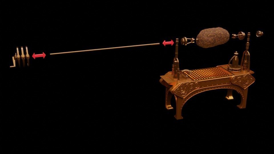 Jabbas Throne Room - Set 2b - Grill  1-12 scale Blackseries  3D print model_18